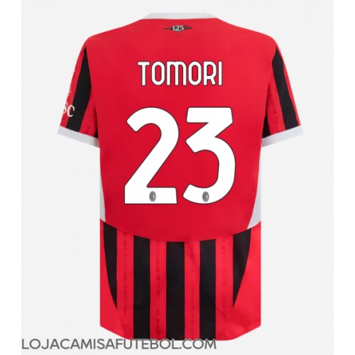 Camisa de Futebol AC Milan Fikayo Tomori #23 Equipamento Principal 2024-25 Manga Curta